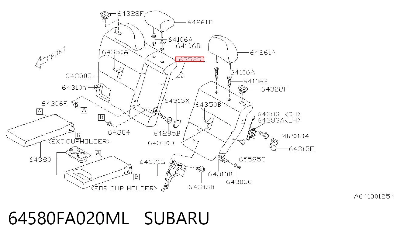 64580FA020ML Subaru
