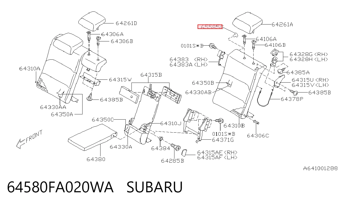 64580FA020WA Subaru