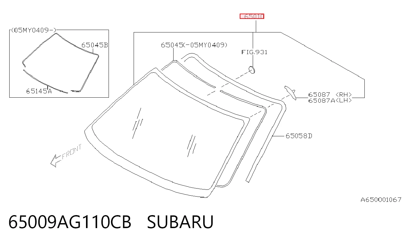 65009AG110CB Subaru
