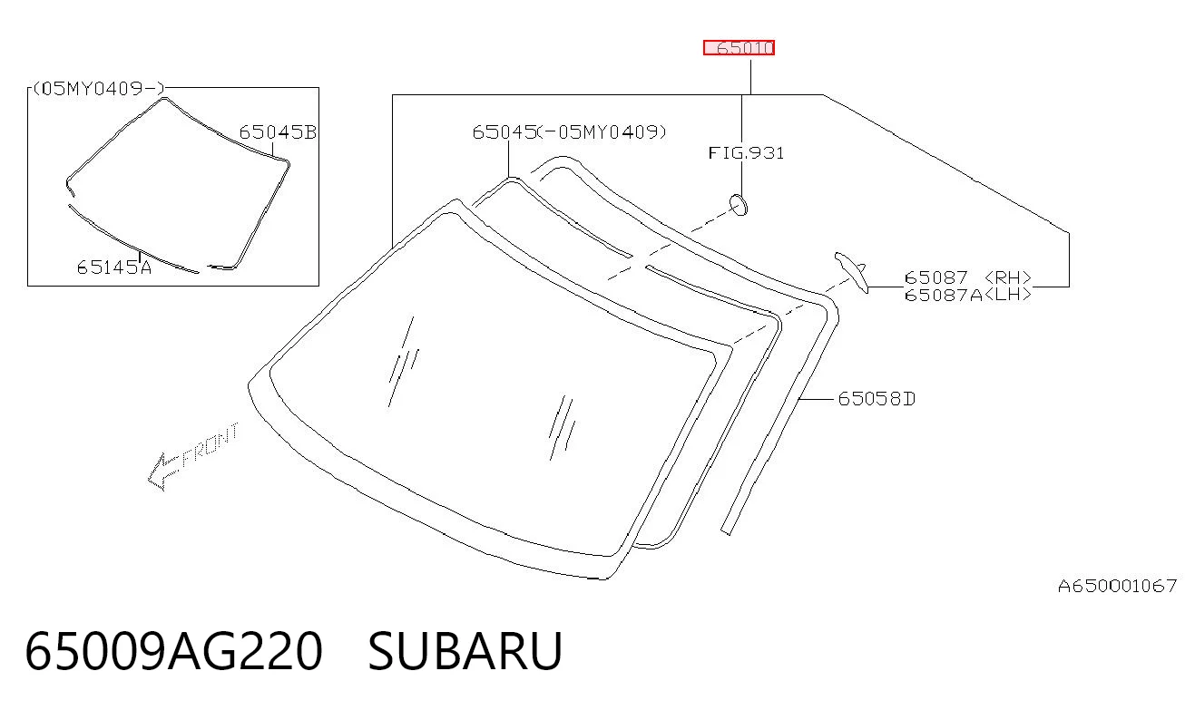 Cristal parabrisas Subaru Outback III familiar (B13, BP) (2003 - 2009) precio, desde 89,23 EUR