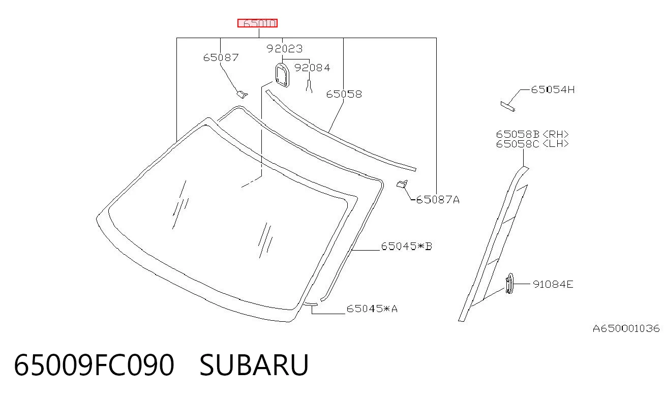 Parabrisas delantero  para Subaru Forester I S10, SF
