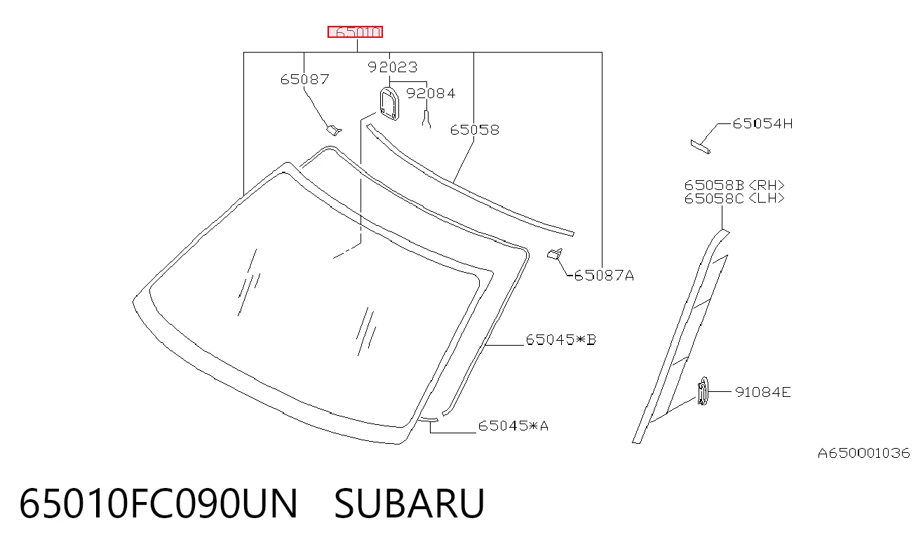 Parabrisas delantero  para Subaru Forester I S10, SF