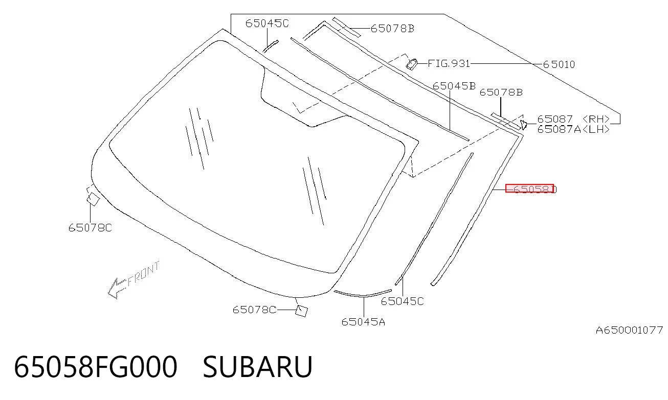 65058FG000 Subaru