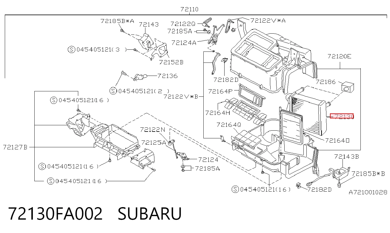 Comprar Radiador de calefacción Subaru Legacy II BD, BG a bajo precio