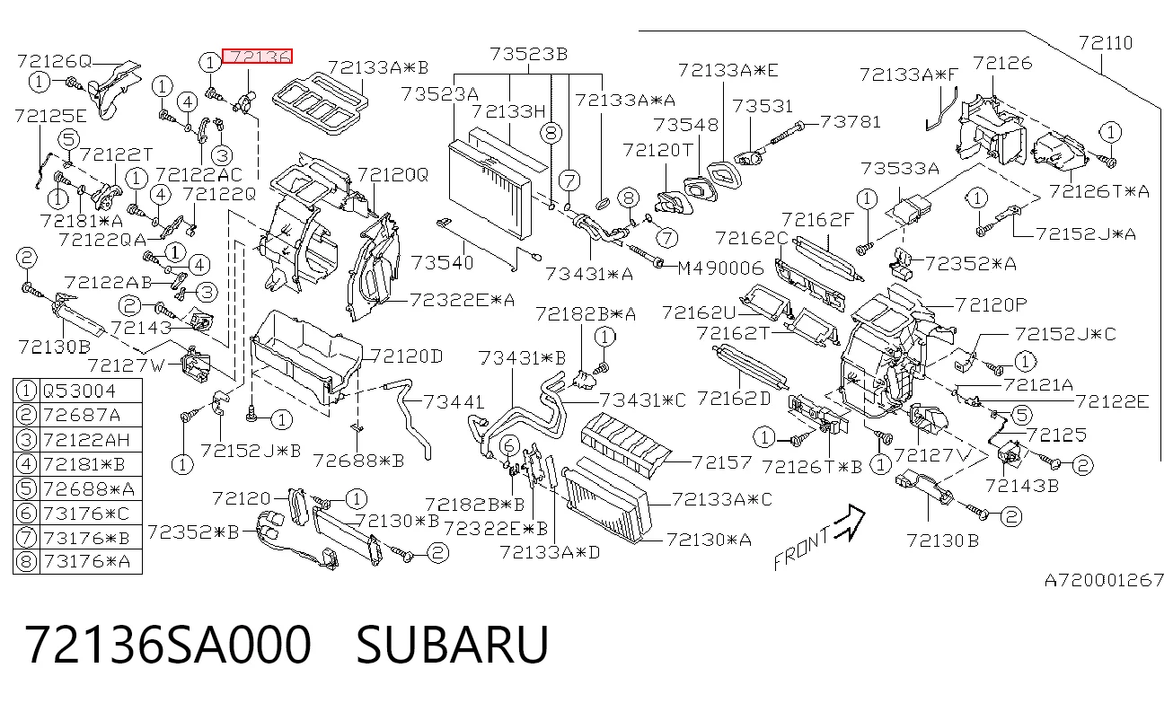 72136SA000 Subaru