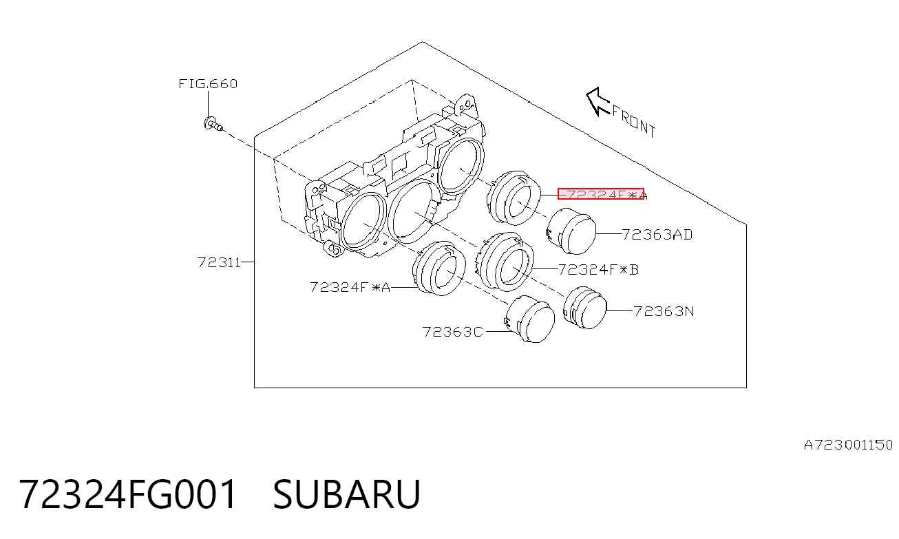 72324FG001 Subaru