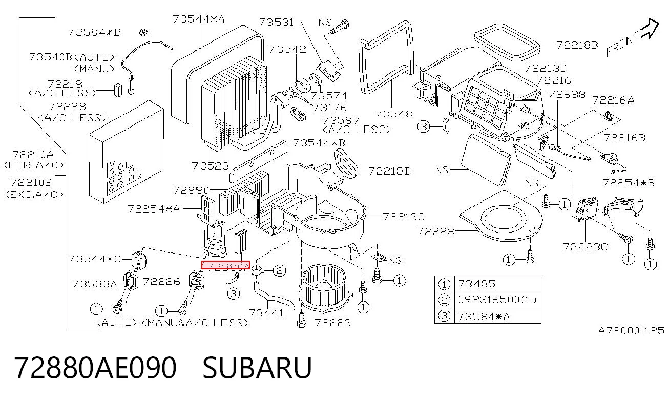 72880AE090 Subaru