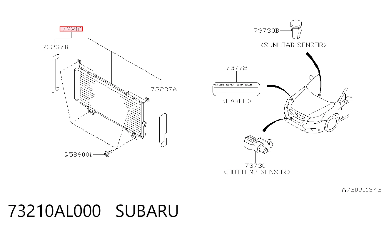 Comprar Condensador aire acondicionado Subaru Outback V B15, BS