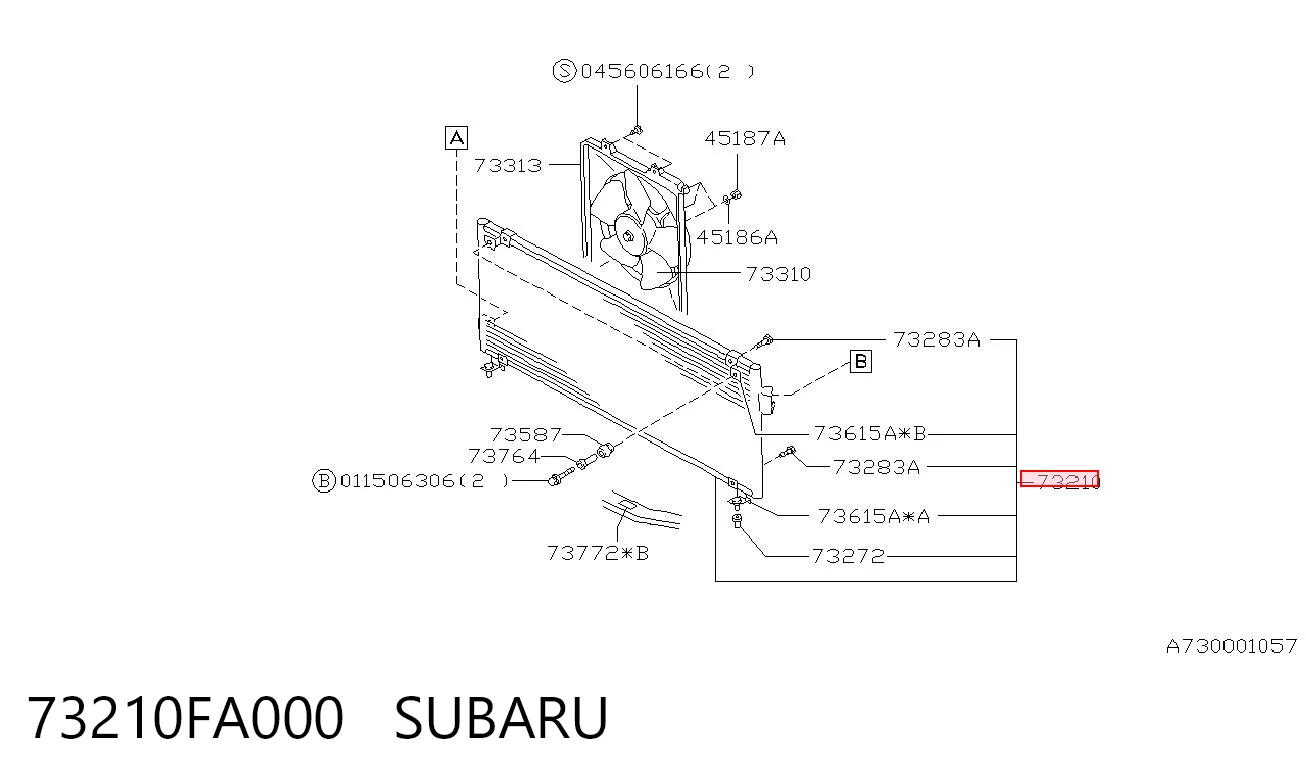 73210FA000 Subaru