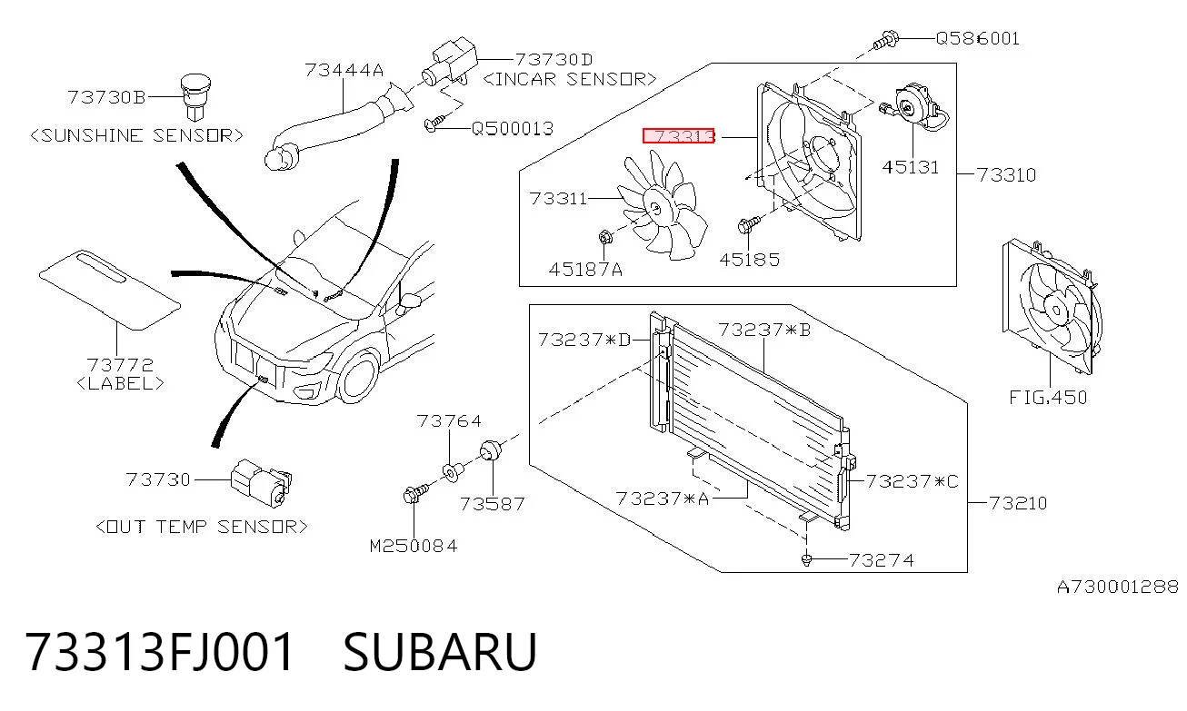73313FJ001 Subaru