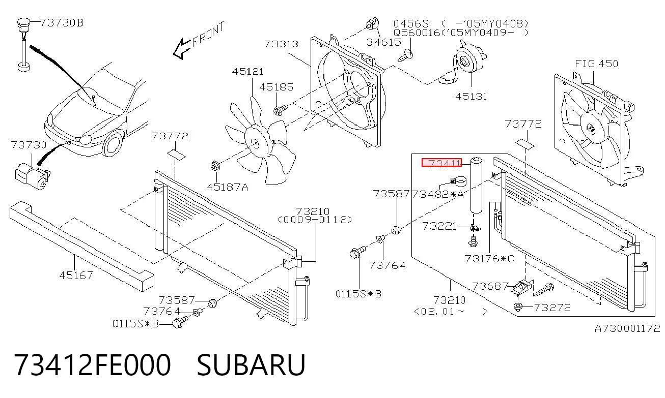 73412FE000 Subaru
