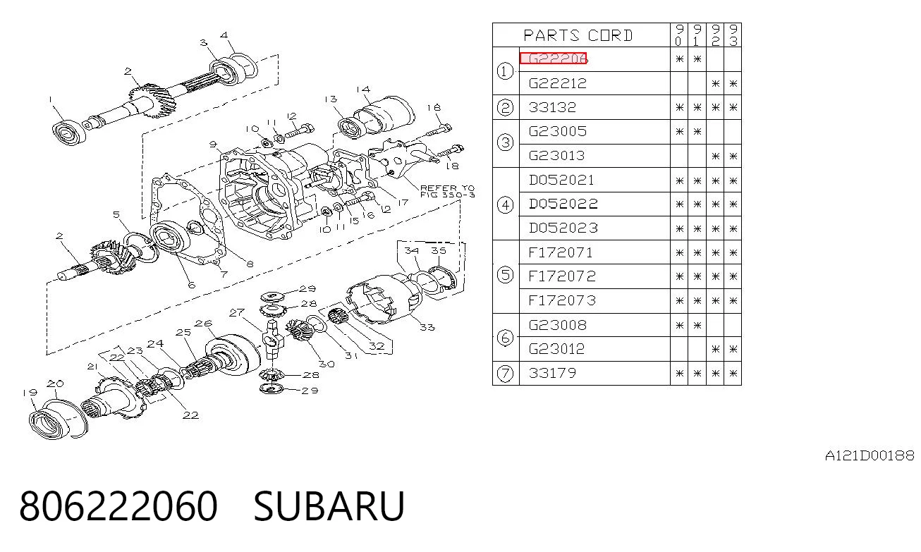 806222060 Subaru