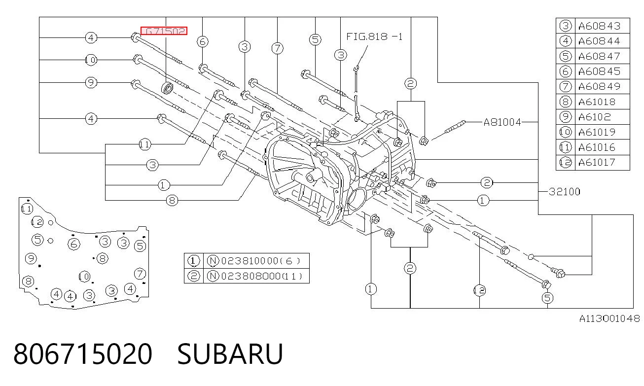 806715020 Subaru