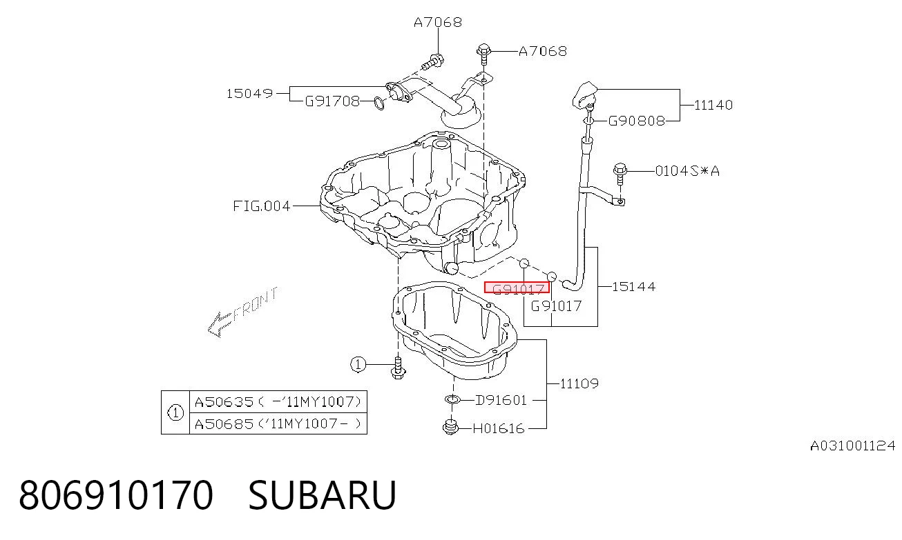 806910170 Subaru 