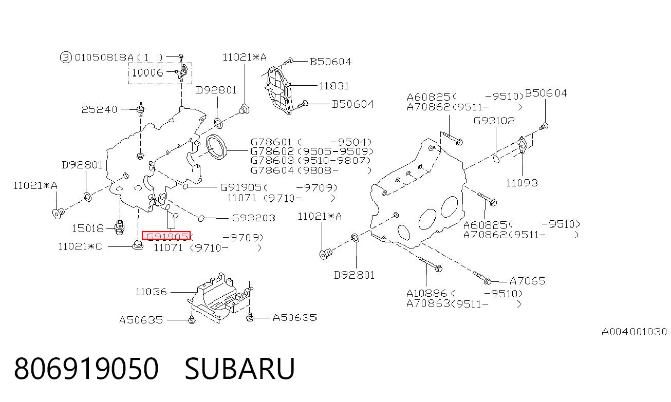 806919050 Subaru 