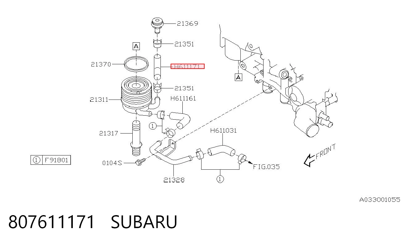 807611171 Subaru Manguera de lavafaros