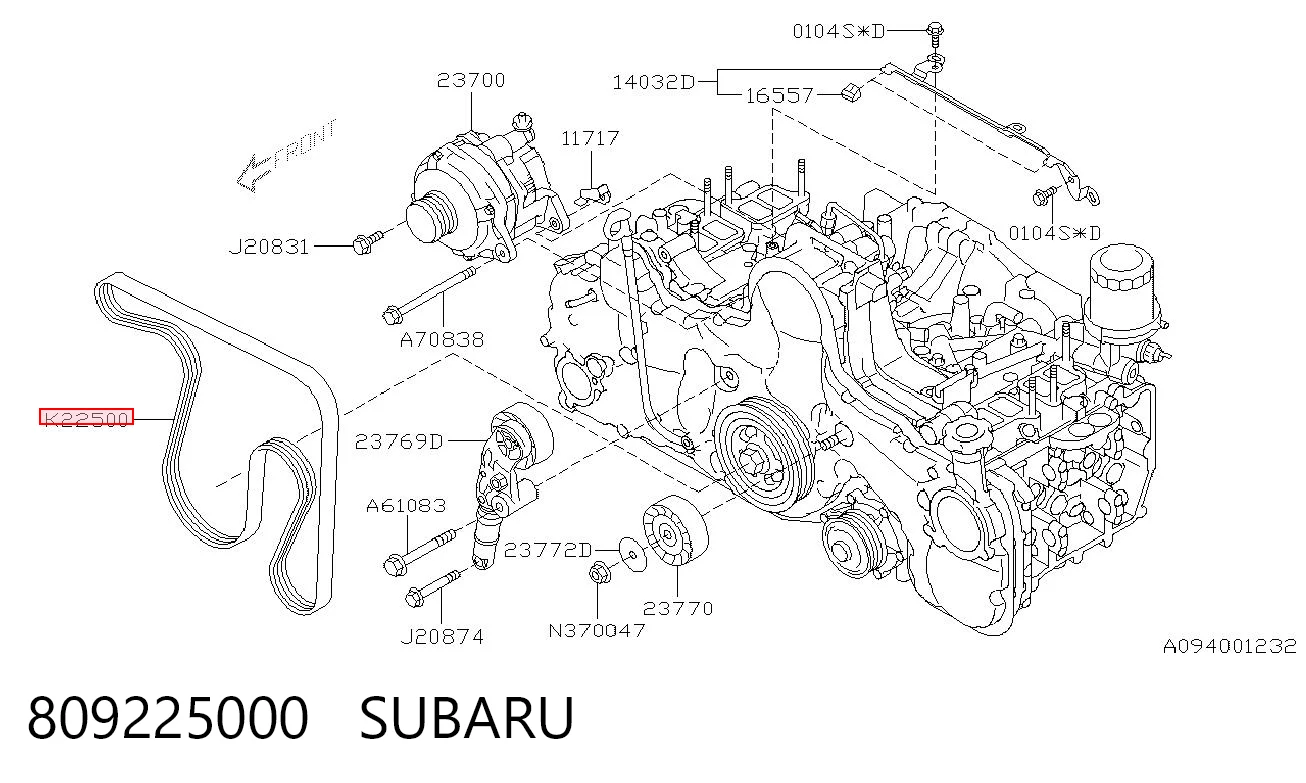 809225000 Subaru
