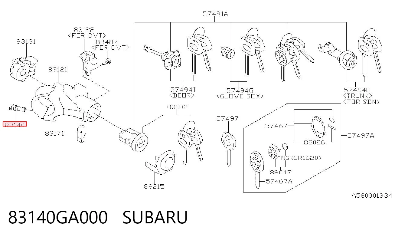 83140GA000 Subaru