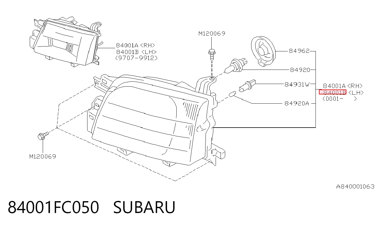 84001FC050 Subaru