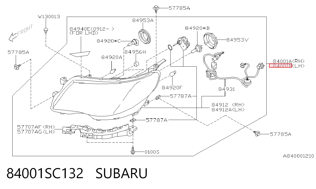 84001SC132 Subaru