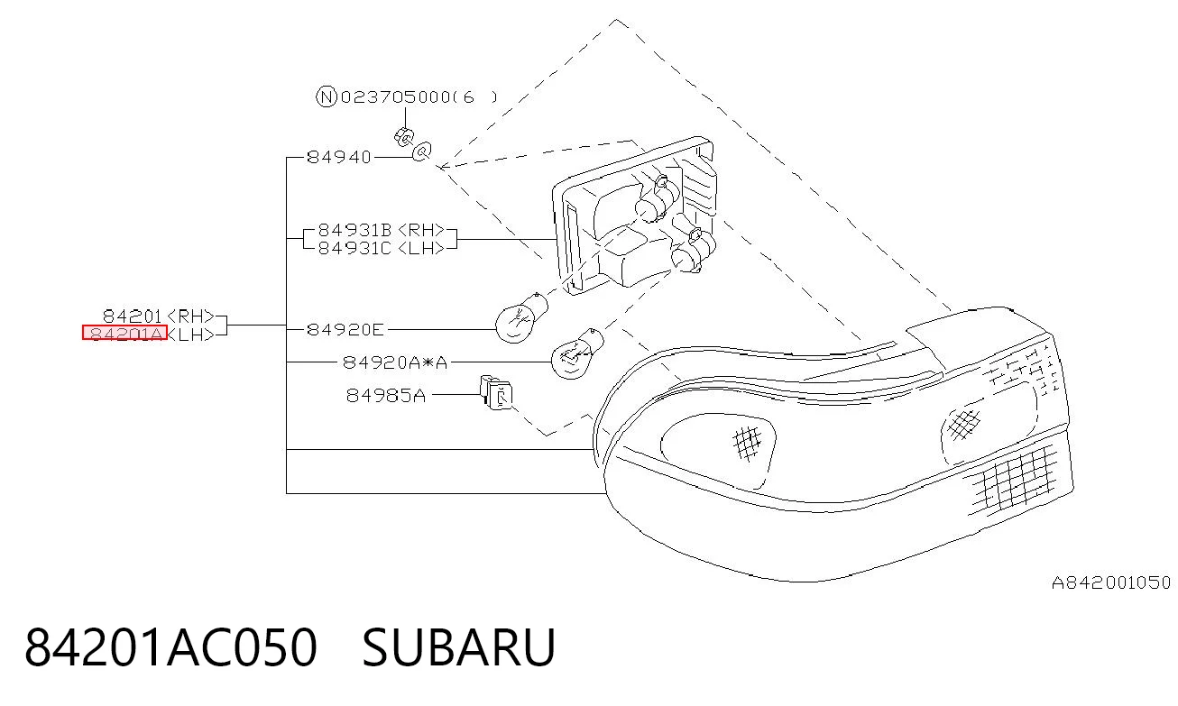 84201AC050 Subaru