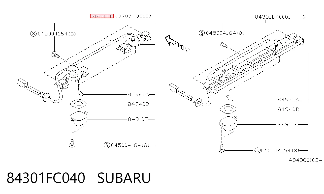 Comprar Luz de matrícula trasera Subaru Forester I S10, SF a bajo precio