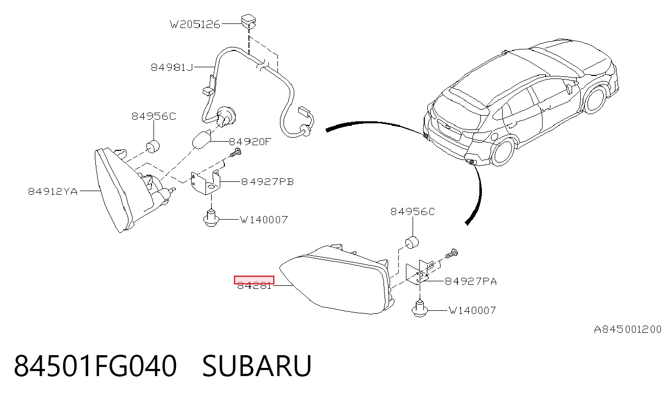 721530E Polcar Faro antiniebla derecho