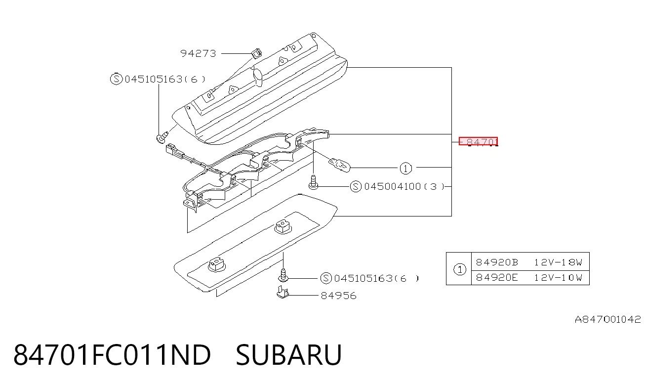 84701FC011ND Subaru