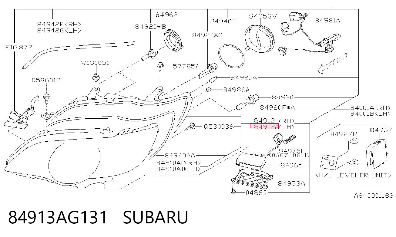 Faro Subaru Outback III familiar (B13, BP) (2003 - 2009) precio, desde 135,76 EUR
