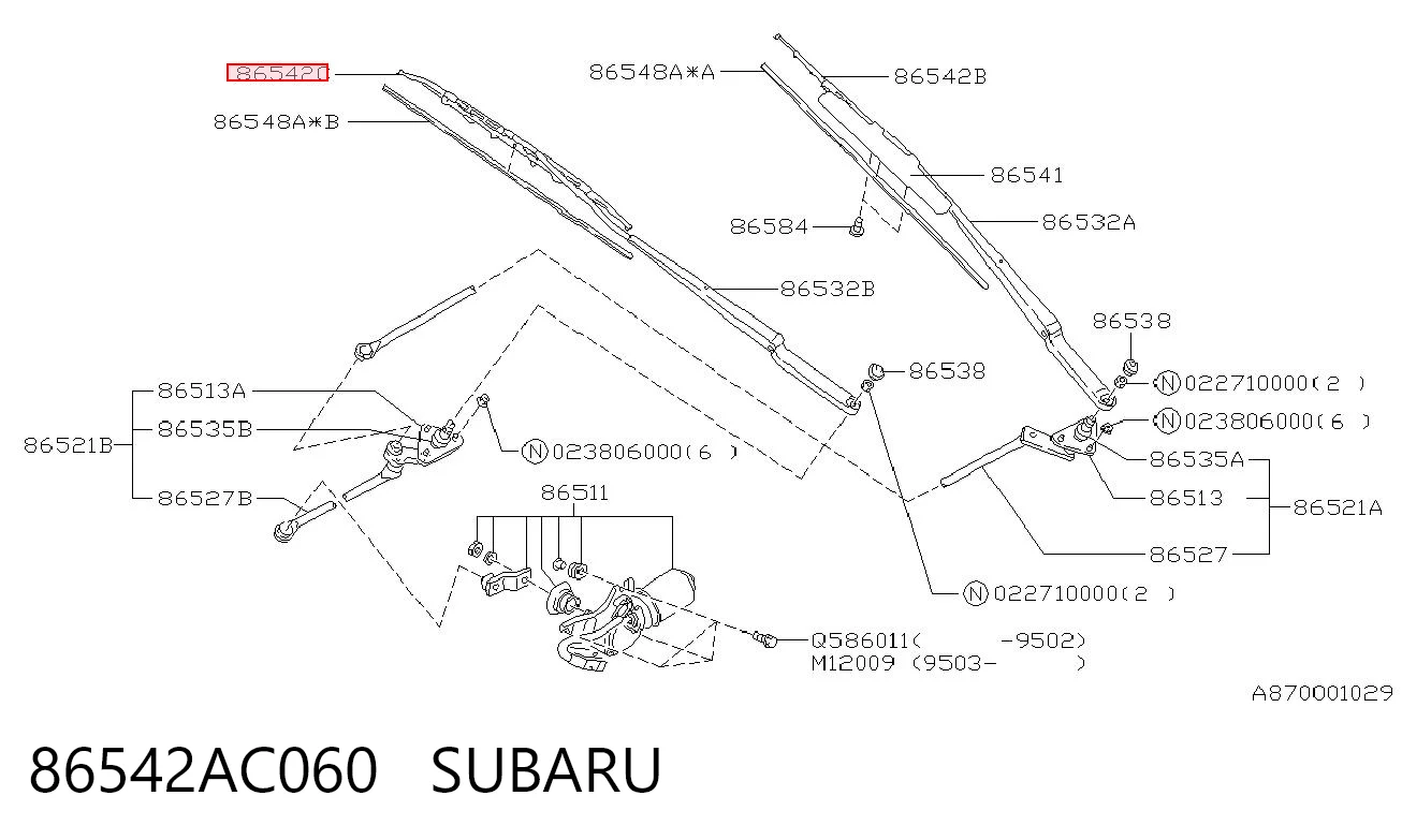 86542AC060 Subaru