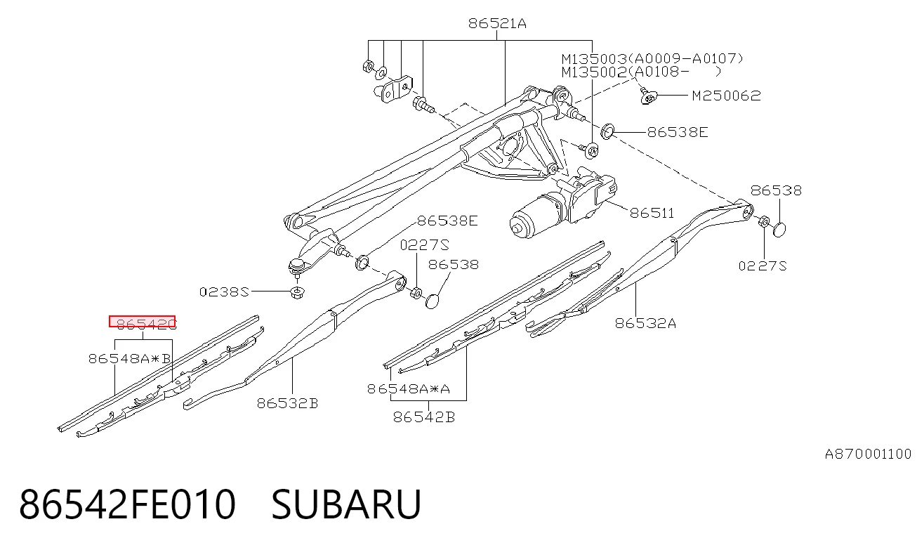86542FE010 Subaru