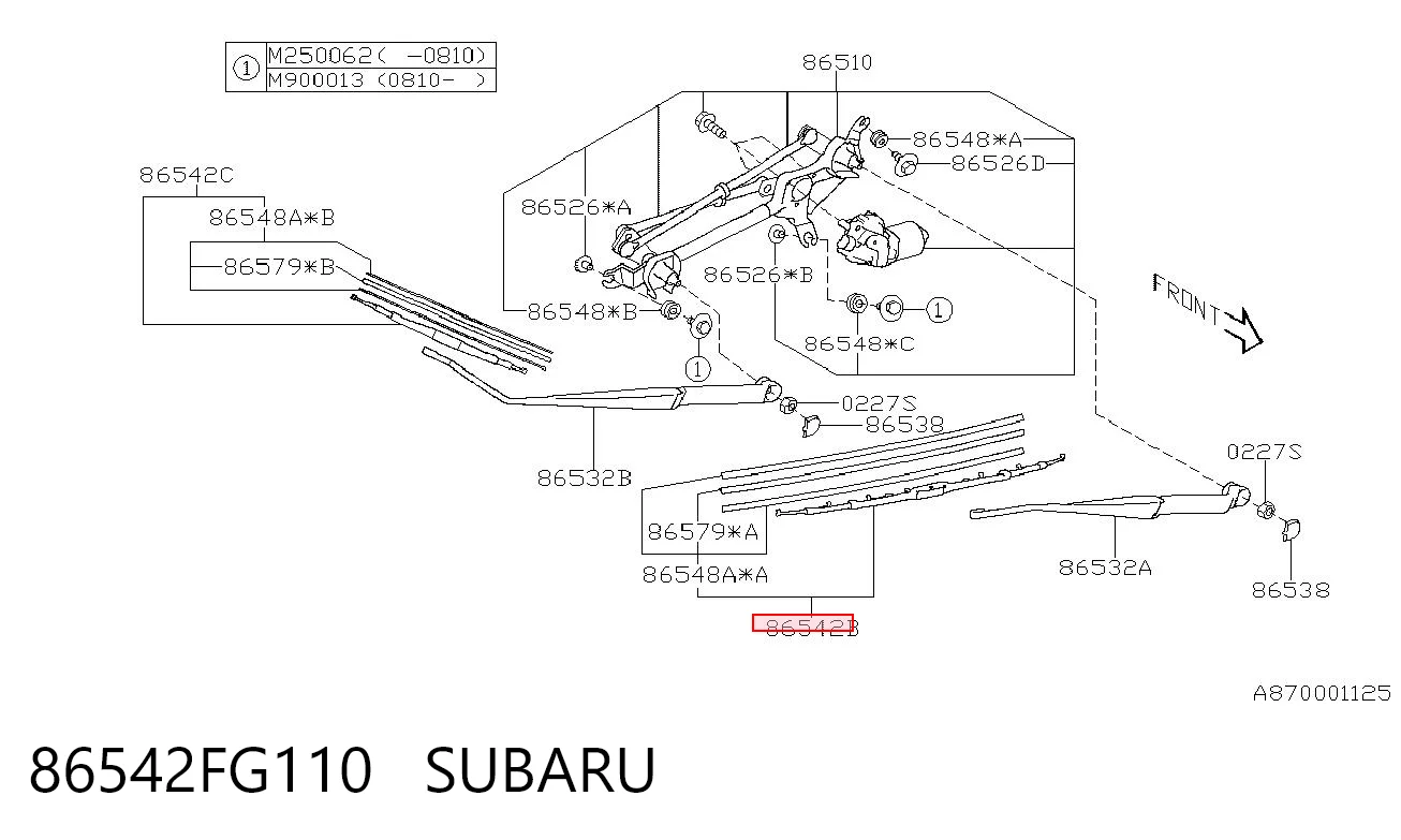 86542FG110 Subaru