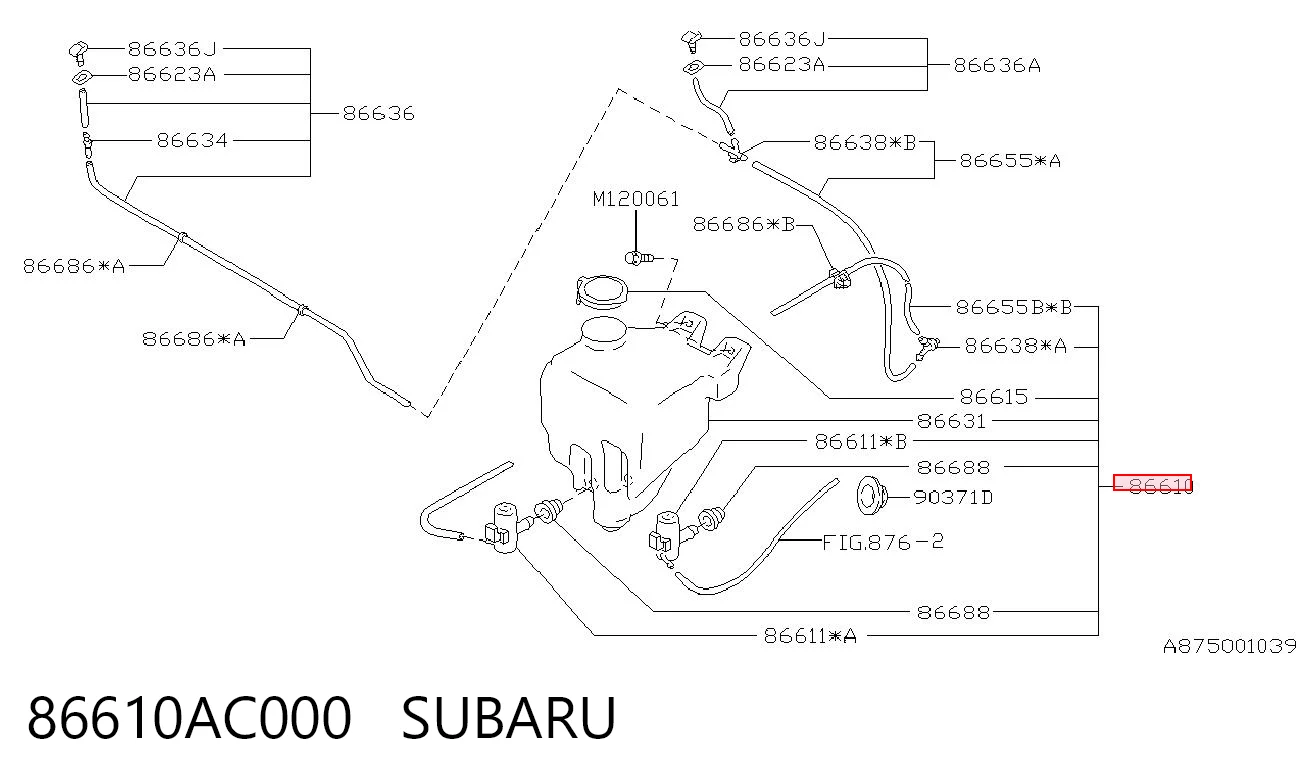86610AC000 Subaru