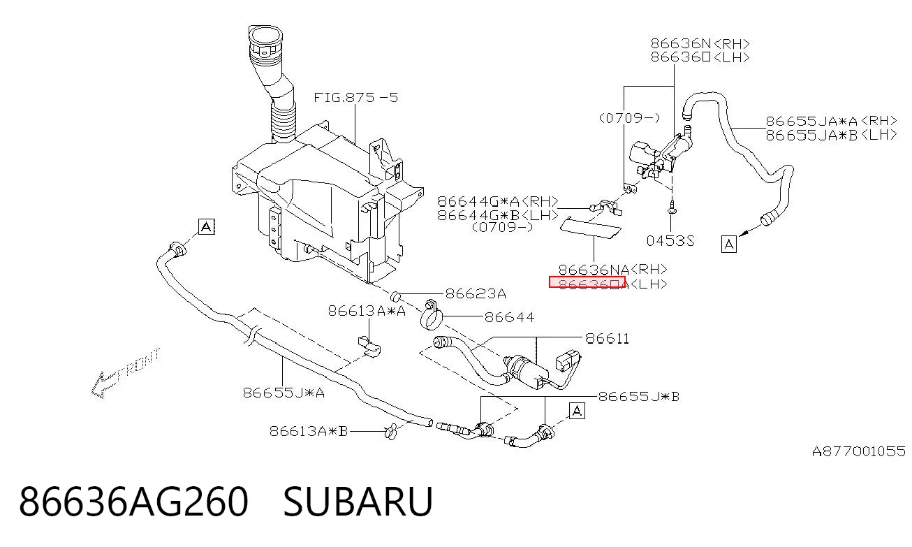 86636AG260 Subaru