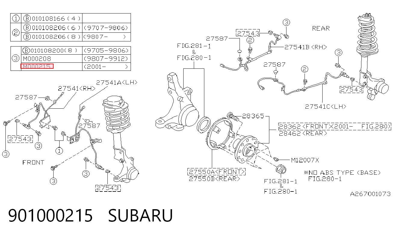 901000215 Subaru