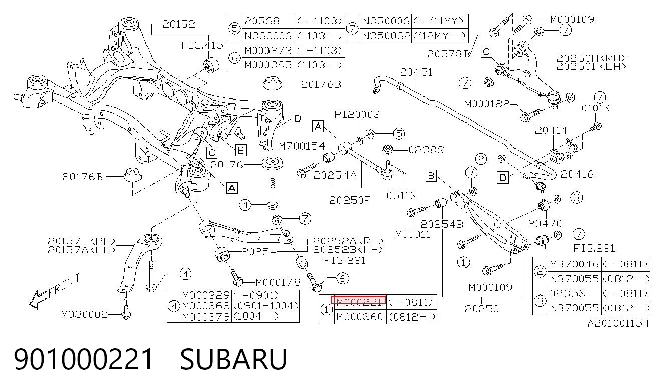 901000221 Subaru 