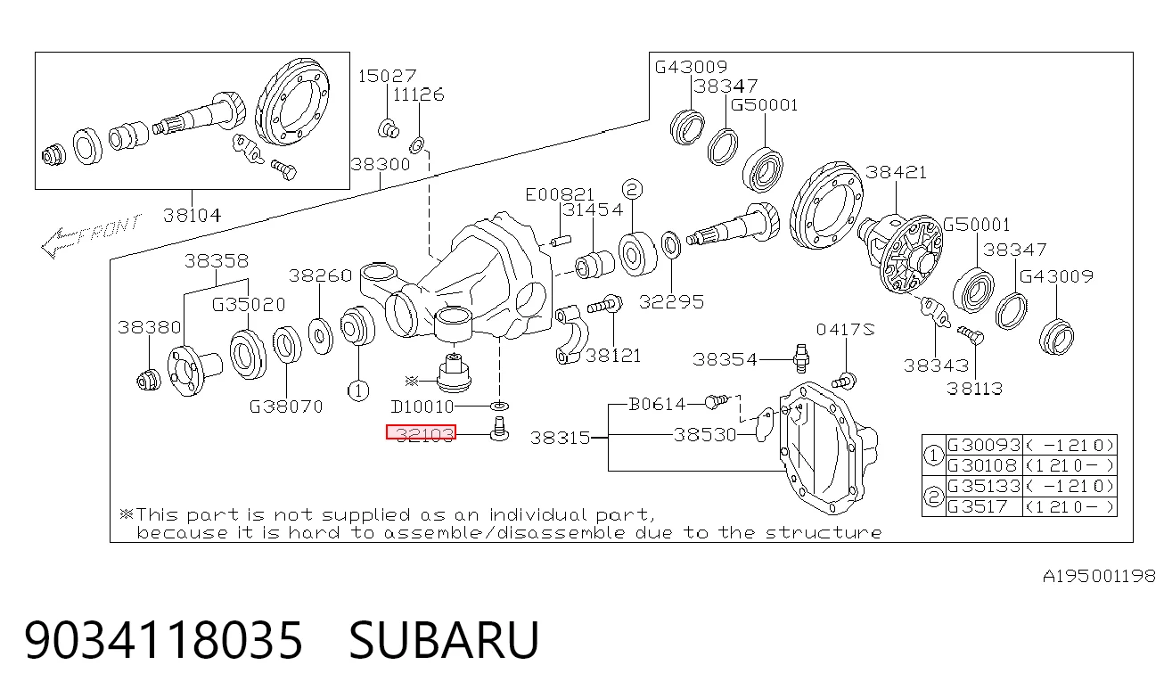 9034118035 Subaru