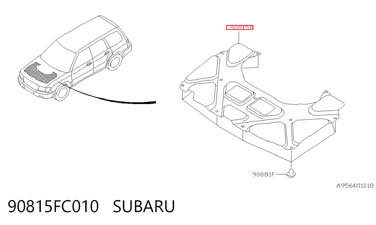 Comprar Aislamiento acústico del capó Subaru Forester I S10, SF a bajo precio