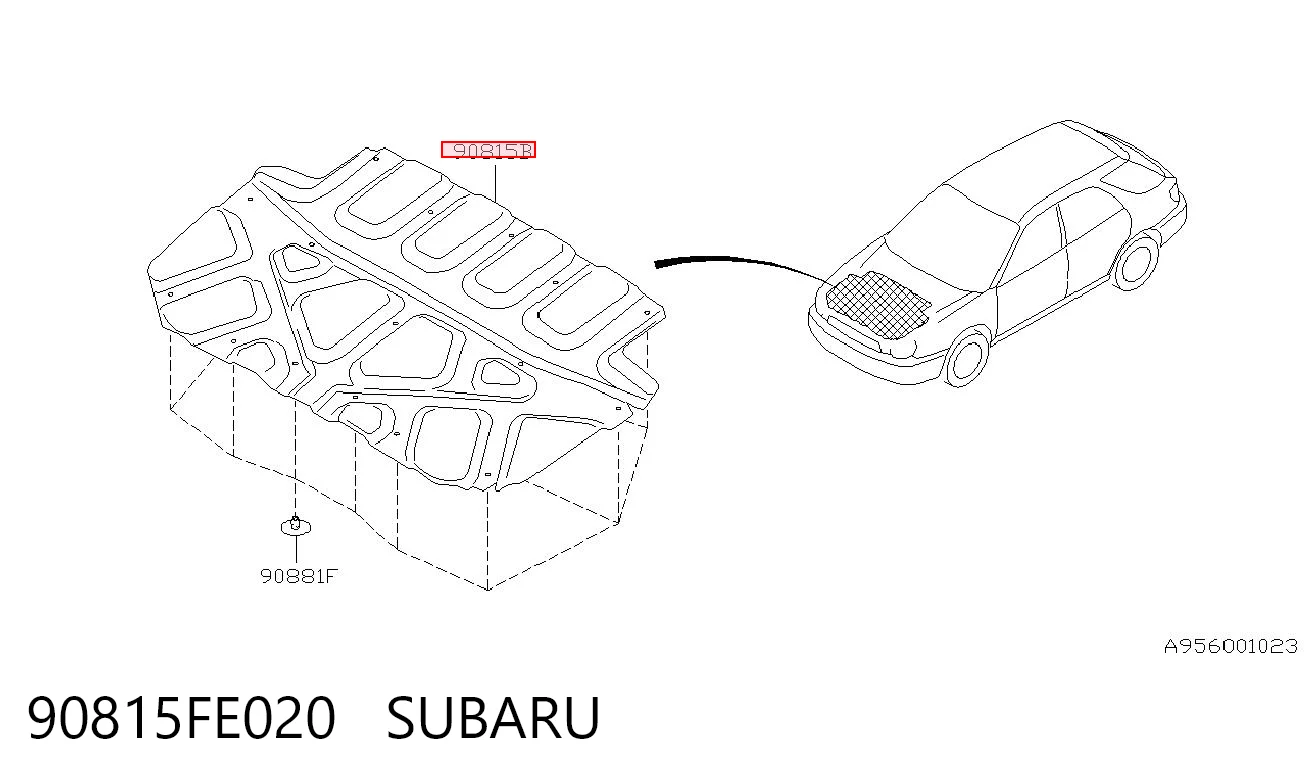 Comprar Aislamiento acústico del capó Subaru Impreza II GD a bajo precio