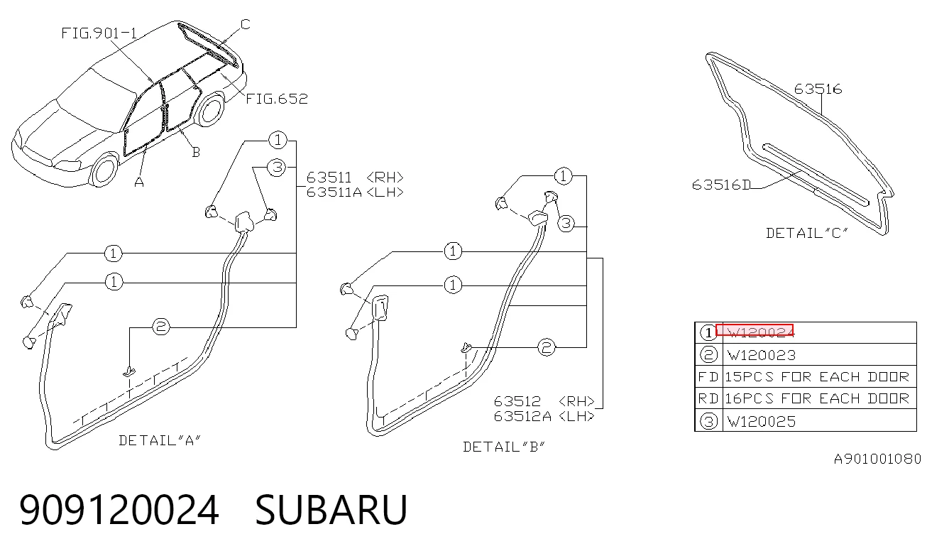 909120024 Subaru