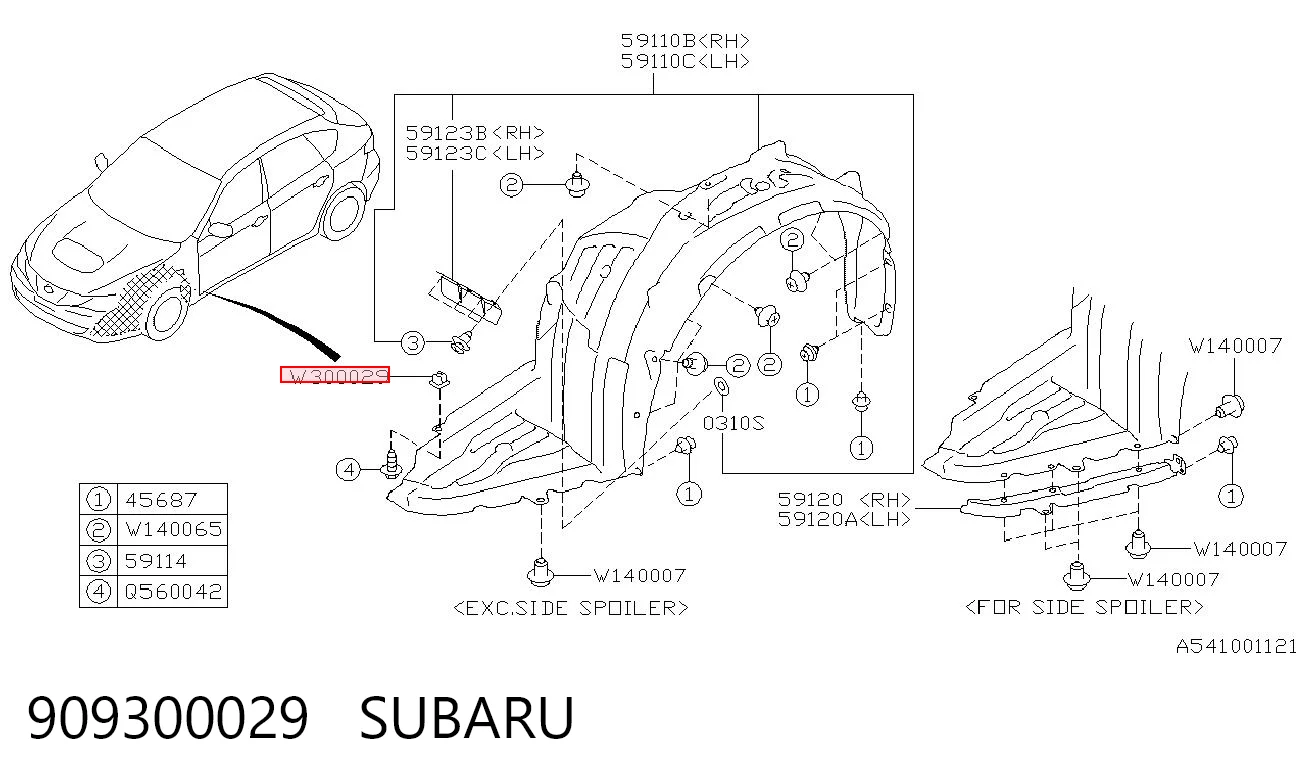 909300029 Subaru