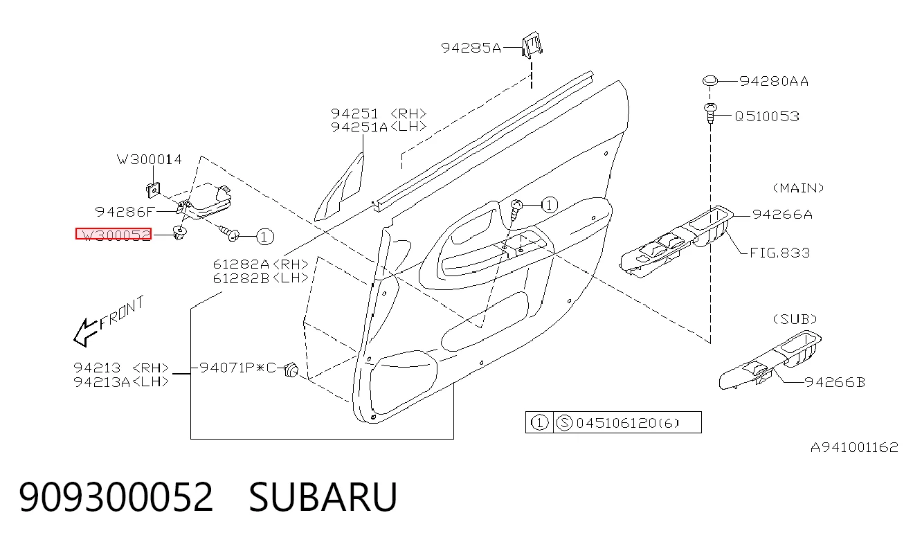 909300052 Subaru