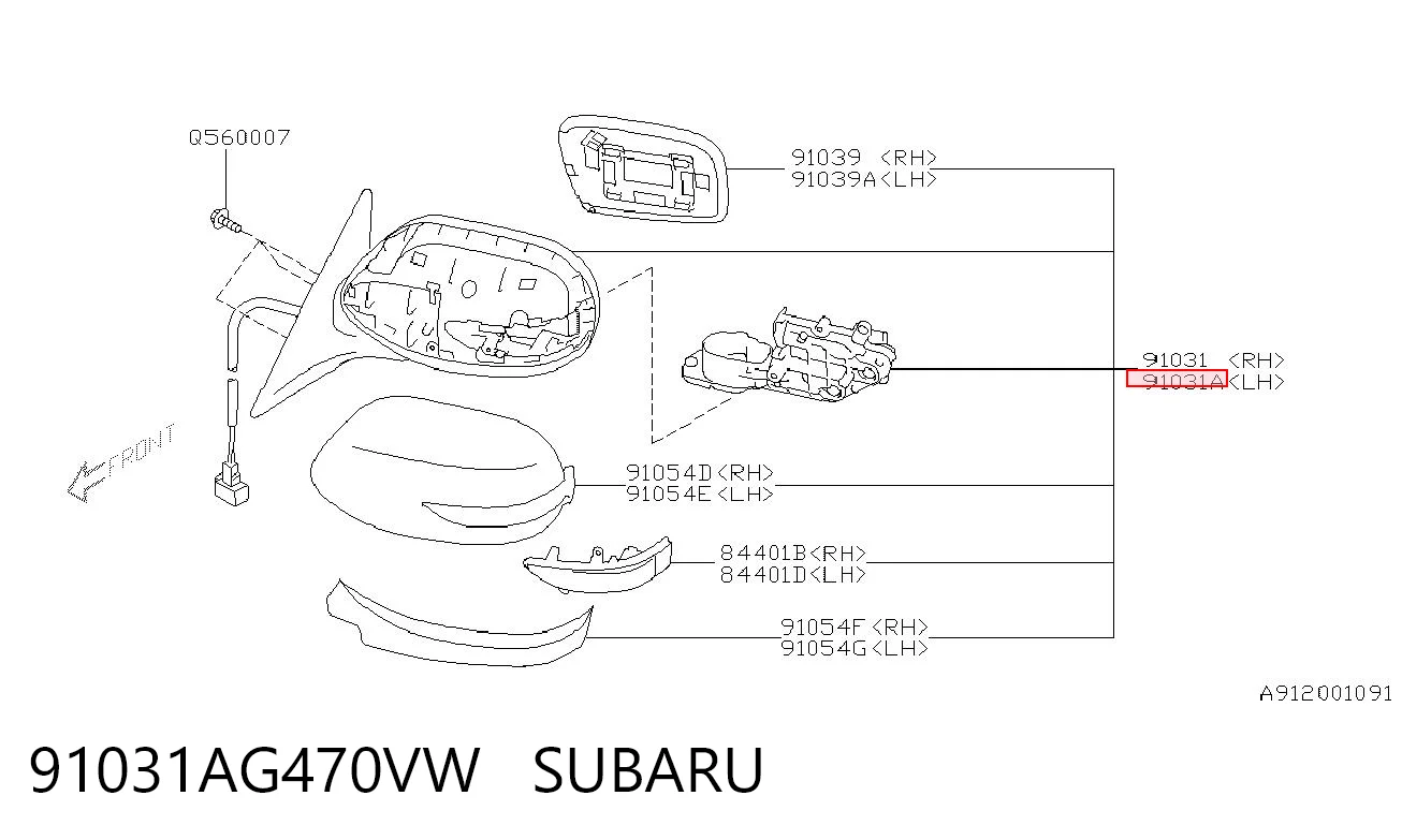 91031AG470VW Subaru
