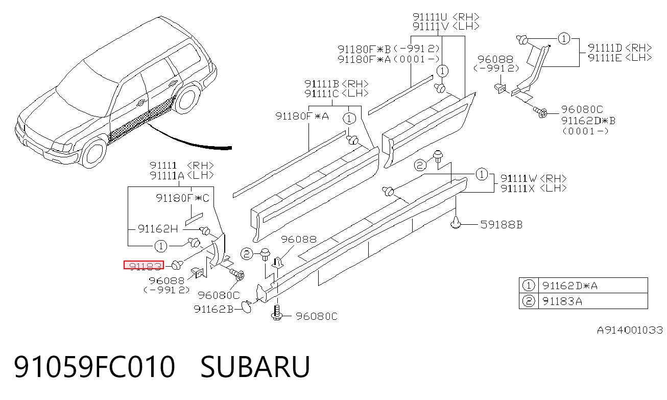 91059FC010 Subaru