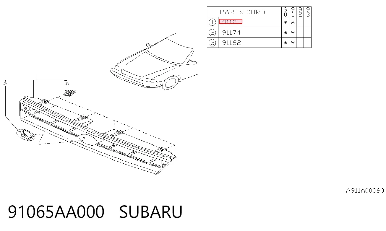 Comprar Parrilla del radiador Subaru Legacy I BC a bajo precio