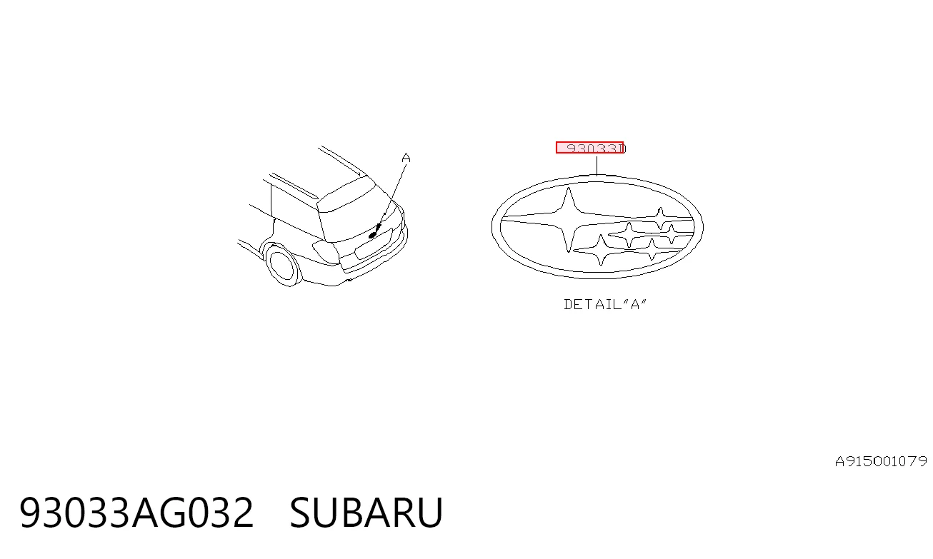 Emblema Subaru Outback 3