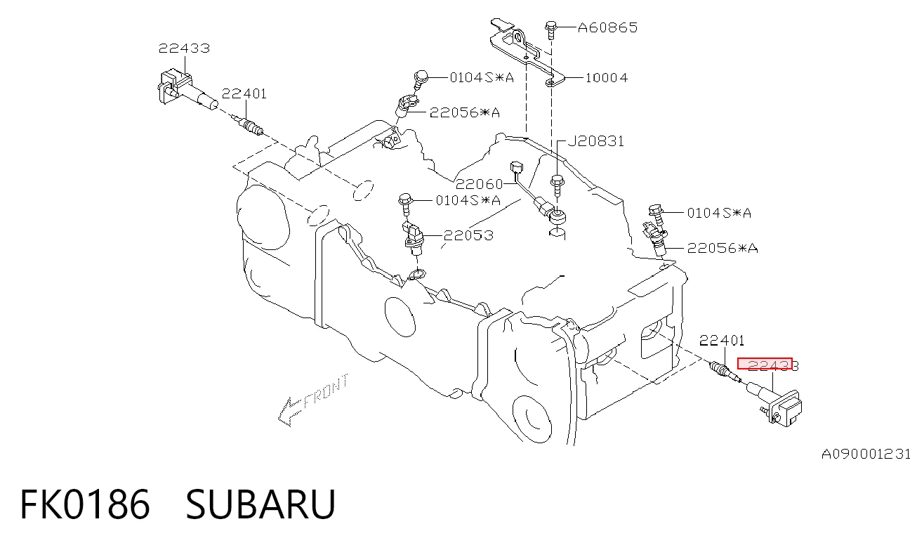 FK0186 Subaru Bobina de ignición