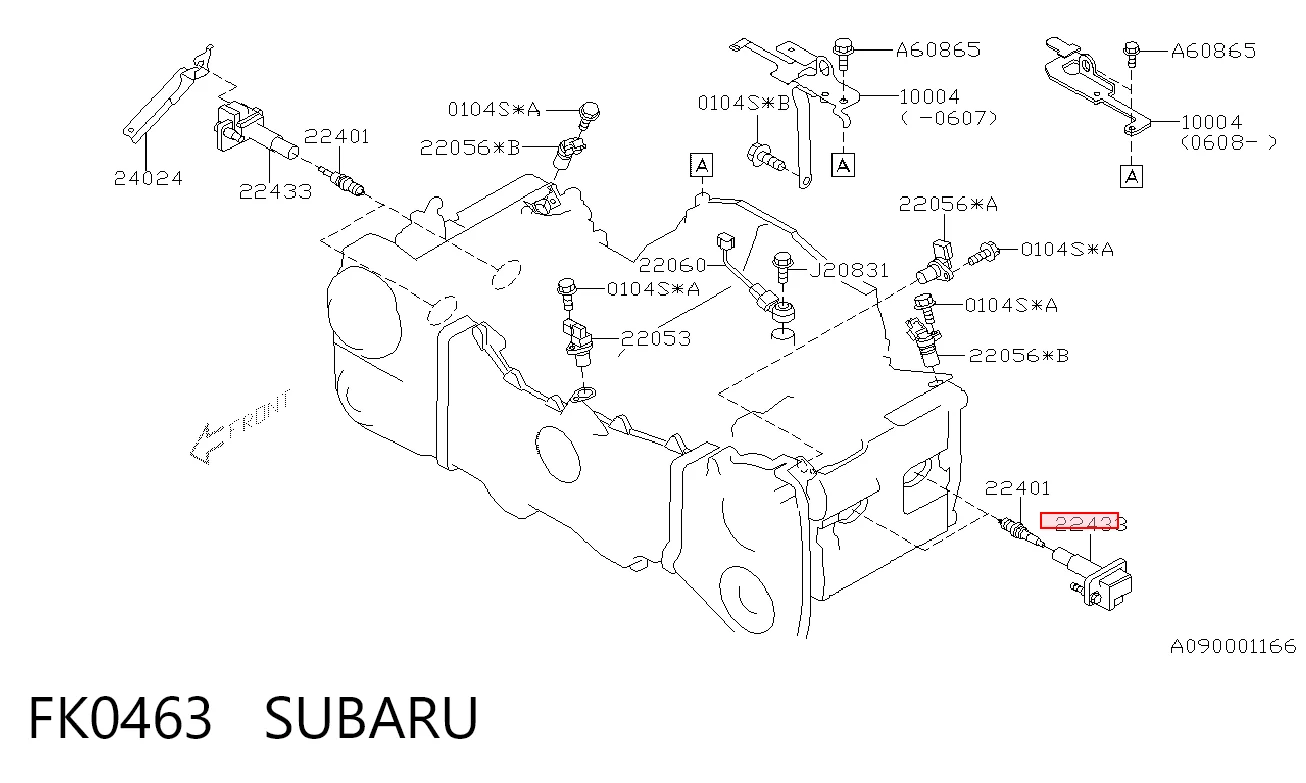 FK0463 Subaru Bobina de ignición