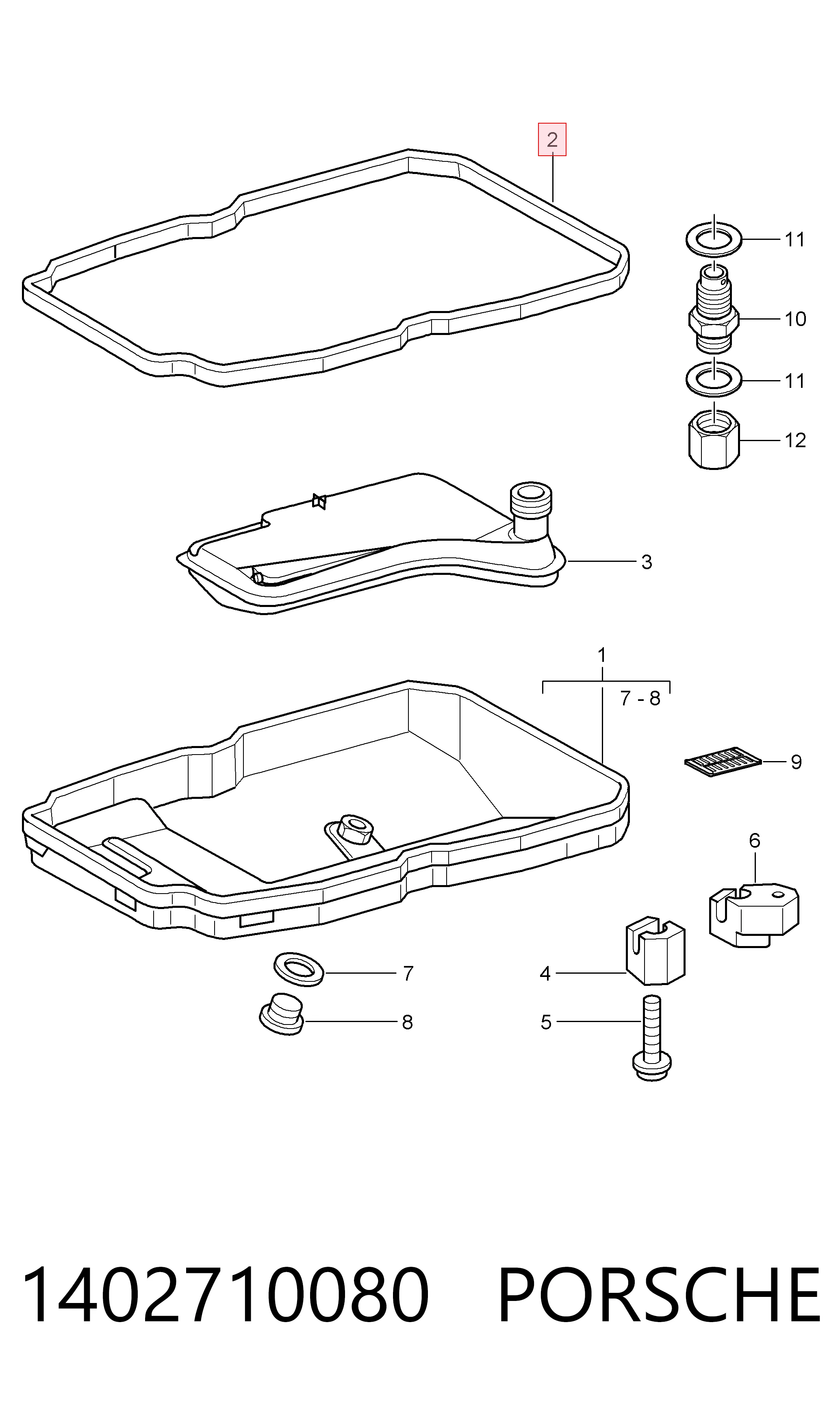 Junta del cárter de aceite de la caja de cambios para Mercedes Sprinter 907, 910