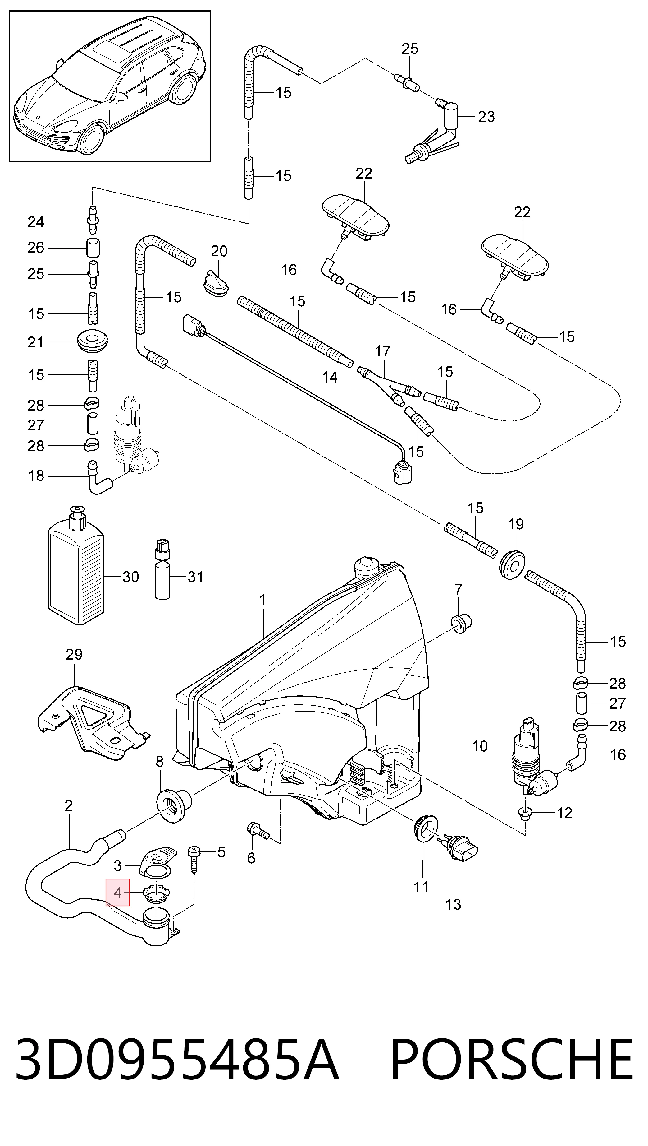 3D0955485A Porsche